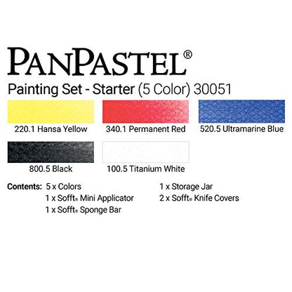 PanPastel Artist Pastels by GOLDEN, Starter Painting Set, 5 Color, Professional Artist Pastels, Unique Pan Format (cake-like) - color: Multicolor, style: Modern Artistic Studio