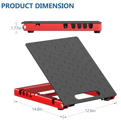 Adjustable Steel Slant Board for Calf Stretching, 5 Angles, 650 lb