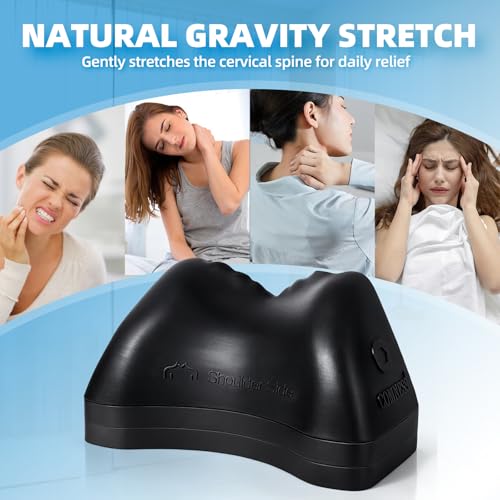 Comness 3-Level Occipital Release Tool for TMJ Relief & Pivotal Therapy - Neck Stretcher Pillow with Non-Slip Base, Height Adjustable Cervical Traction for Neck, Shoulder and Back