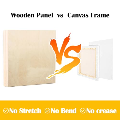 2 Pack 30x30'' Unfinished Gallery Birch Wood Canvas Panels | 1 1/2’’ Deep Wood Canvas, Cradle Boards for Painting, Acrylic Pouring, Art, Crafts, Epoxy Resin, Laser Engraving Cutting - size: 30*30 2 Pack