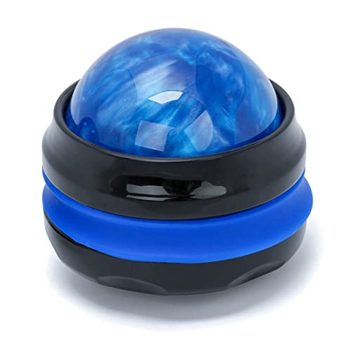 Coolrunner Massage Ball, Manual Roller Massager, Handheld Self Massage Therapy and Relax Full Body Tools for Sore Muscles, Shoulders, Neck, Arms, Legs, Back, Foot, Body (Blue) | Therapy and Relax Full Body Tools for Sore Muscles, Shoulders, Neck, Arms, Le