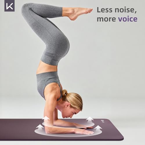 KEEP Extra Thick NBR Yoga Mat - color: Purple, size: 72”x32”x15mm
