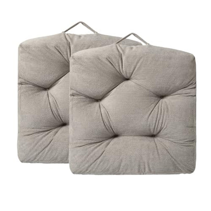 Floor Pillow for Adults, Large Sitting & Meditation Cushion - color: Light Gray, Square