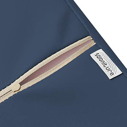 Saloniture Jumbo Half Round Massage Table Bolster Under-Knee Pillow Pad - 26 x 9 x 4.5 Inch - Blue - color: Blue