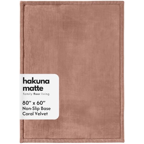 Hakuna Matte CloudSoft Baby Play Mat for Floor 60" x 80" Brown - color: Brown, size: 60" x 80"