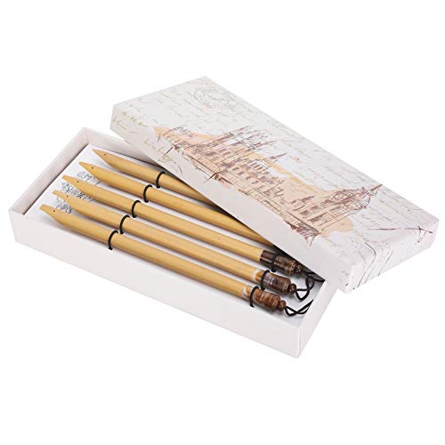 5PCS Bamboo Pens, Comic & Arabic Calligraphy Dip Pens (Bamboo Tip Set) - size: Bamboo Tip Set