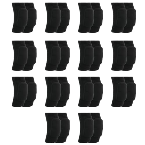 14 Pairs Volleyball Knee Pads Medium Black Soft Breathable Knee Braces for Men Women Dancers Yoga Running Football Skating Cycling Wrestling