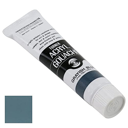 Turner Colour Works Acryl Gouache Artist Acrylic Paint - Single 20 ml Tube - Grayish Blue - color: Grayish Blue, size: 0.7 Fl Oz (Pack of 1)