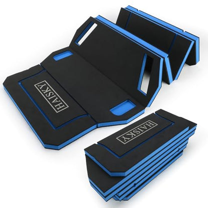 Foldable Mechanic Kneeling Pad,22.44" Wide EVA Foam Mat,1 Pack,Blue - color: Blue & Black