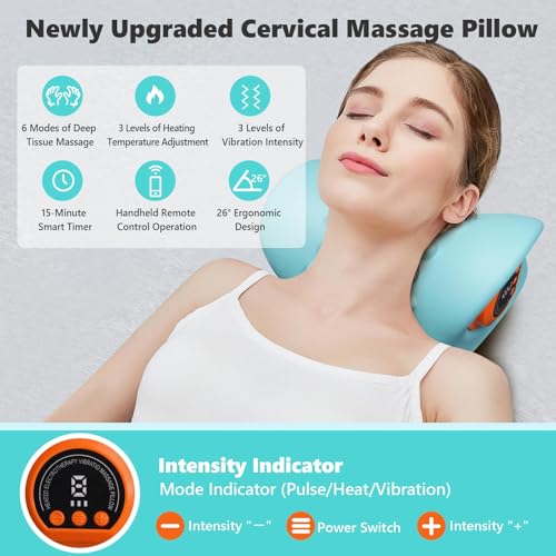 Neck Massager 3 in 1 Portable Massager with Heat & Comfortable Stretching