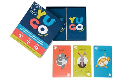 Yugo Yoga Cards for Kids & Families - Award Winning - Interactive Yoga Card Game with Yoga Poses, Balance, Movement & Mindfulness Activities