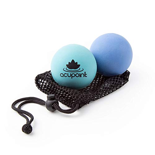 Acupoint Physical Massage Therapy Ball Set Blue with Physical Massage Therapy Lacrosse Ball Set Spiky