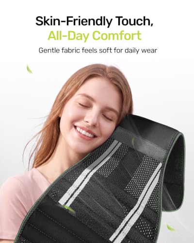 Rakiie Back Brace for Lower Back Pain Relief with 8 Stays | 3D Pad, Breathable, Adjustable Strap, Relieves Herniated Disc, Sciatica, Lower Back Pain, Fits Men/Women, Green, XL - color: Green, size: X-Large