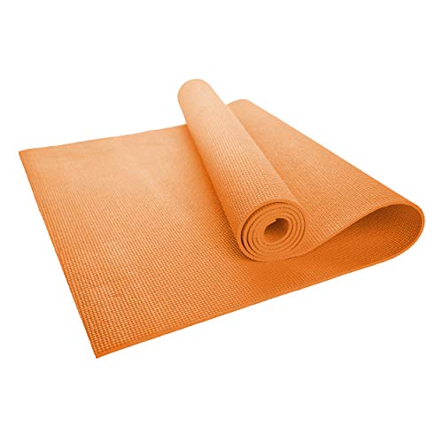 Bulk Yoga Mats, 10 Pack, 4mm Thick, 68x24in - color: Orange