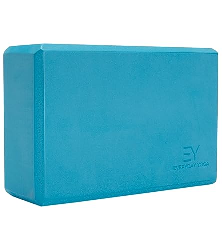Everyday Yoga Premium Foam Block, 3in/4in/5in Thick, Multi Colors, 1 Block - color: Peacock, size: 3 Inch Thick