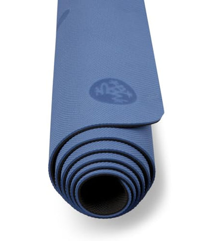 Manduka Begin Yoga Mat 68" - 5mm Cushioning | Comfortable, Lightweight & Reversible with Alignment Stripe | Budget-Friendly | 68 x 24 inches - style: Moon Black