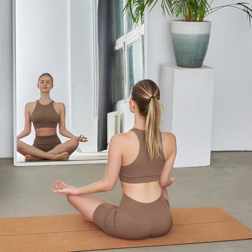 LunaYena Cork Yoga Mat - Eco-Friendly Non-Slip Natural Cork & Non-Toxic Rubber Base for Women & Men, 4mm Thick for Hot Yoga/Pilates/Fitness, 72"x24" Durable Sustainable Design for Home/Studio/Outdoor