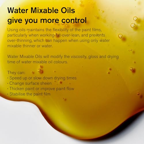 Winsor & Newton Artisan Linseed Oil, 75ml (2.5-oz) bottle | Creates Fatter Paint, Glossy Paint, Increases Flow/Dispersion, Slows Drying Time, Reduces Viscosity, Increases Transparency - color: Artisan Linseed Oil, style: 2.5-oz Bottle