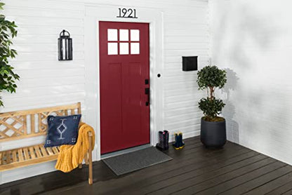 Rust-Oleum 369385 Advanced Dry Door & Trim Paint, Quart, Satin Cranberry - color: Satin Cranberry