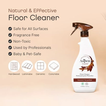 AspenClean Floor Cleaner Spray | 22 oz - Pack of 2