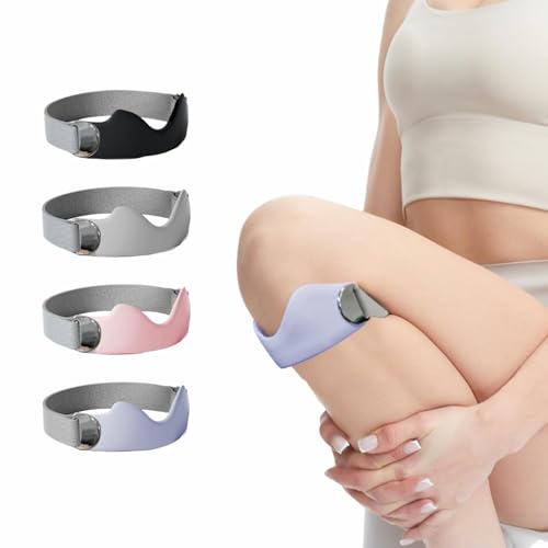 2Pack SiliCone Patella Support Strap - Flex Wrap Knee for Men and Women, Non-Slip Patella Band for Running, Jumping & Pain Relief(Blue) - color: Blue