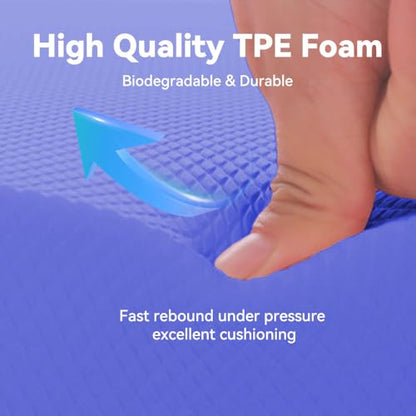 Large Thick Balance Pad Non-Slip Stability Trainer Yoga & Pilates - color: Blue