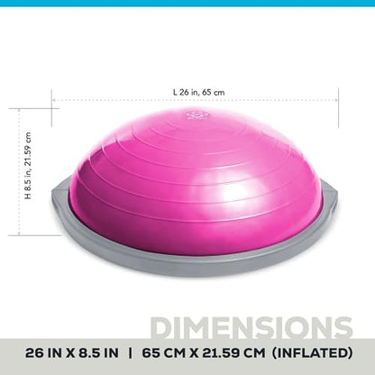BOSU® Pro Balance Trainer - color: Pink/Gray