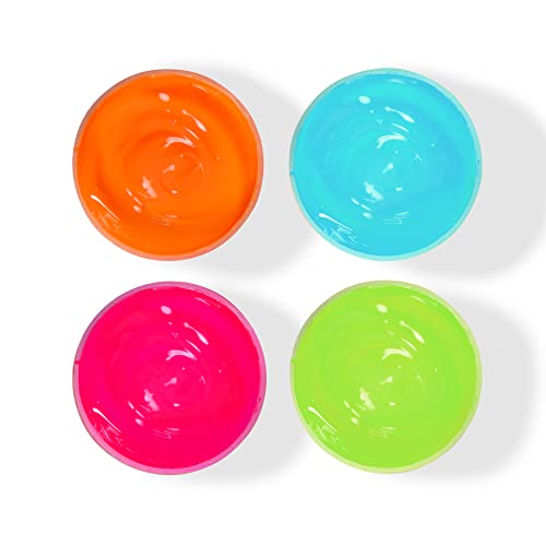 Speedball Fabric Screen Printing Ink Set, 4oz Fluorescent Colors: Hot Pink, Lime Green, Orange & Blue