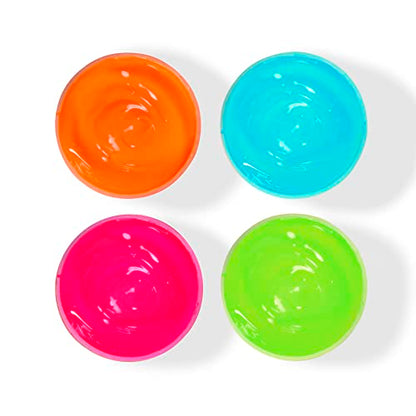 Speedball Fabric Screen Printing Ink Set, 4oz Fluorescent Colors: Hot Pink, Lime Green, Orange & Blue