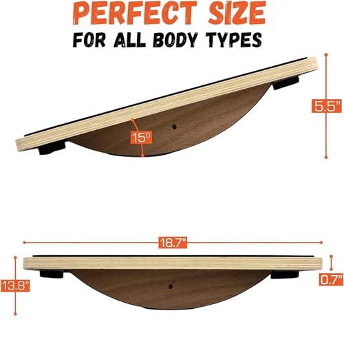 Yes4All 350LBS Professional Wooden Balance Board for Leg Workout, Anti-Slip Rocker Board, Wobble Board for Standing Desk - color: Smartphone Board