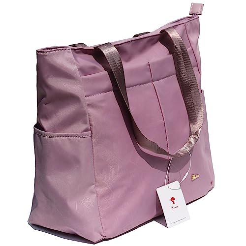 ESVAN Original Floral Tote Bag Large Shoulder Bag with Multi Pockets for Gym Travel Beach Daily Bags - color: A5