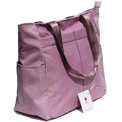 ESVAN Original Floral Tote Bag Large Shoulder Bag with Multi Pockets for Gym Travel Beach Daily Bags - color: A5