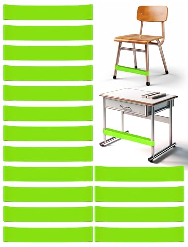 16 Pack Chair Bands for Kids with Fidgety Feet, ADHD Tools for Kids, Improve Focus & Reduce Restlessness, Chair Bands for Sensory ADHD ADD Autism - Classroom & Home Must Haves (Green) - color: Green, size: 16 Pack