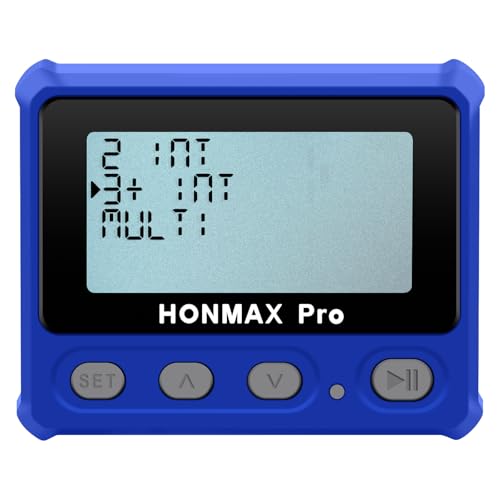 8100 Professional Interval Timer and Stopwatch, Backlight, USB-C Charged, Clock (Blue) - color: Blue