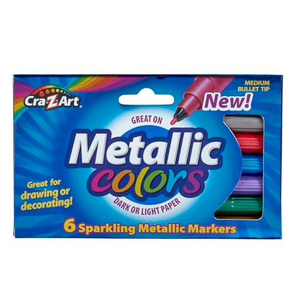 Cra-Z-Art Metallic Markers, 6-Count (10029-24)