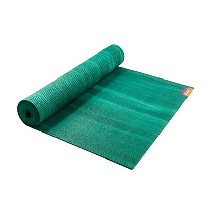Hugger Mugger Nature Ultra Yoga Mat - Unique Variegated Design, Extra Cushion, Durable, Sticky and Grippy, Stable Non-Slip Surface, Lightweight - color: Evergreen