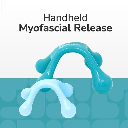 BioSwiss 2-Pack Handheld Full Body Massager, 4-Leg Pressure Point Tool for Back, Neck, and Shoulder, Includes 1 Large and 1 Small - style: 2-Pack Full Body Massager