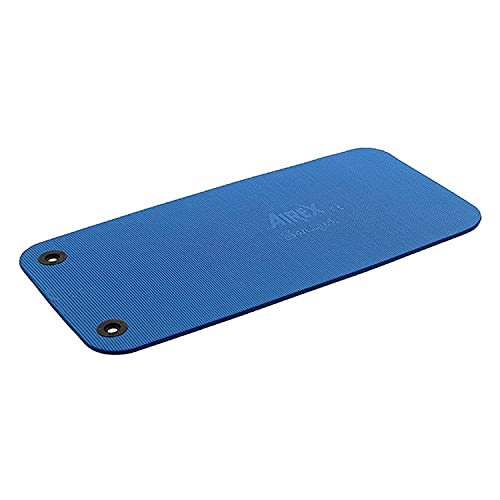 AIREX Official Coronella Exercise Mat - Home Workout Mat for Rehabilitation, Strength Training, Aerobics, Water Fitness, Exercise, Home Workouts, Floor Exercises with Premium Foam - color: Blue, size: 48" x 23", style: With Hanging Grommets