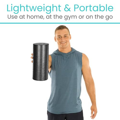 Vive High Density Foam Roller (12 inch) - Large Foam Roller for Exercise - size: 12" (Inches)