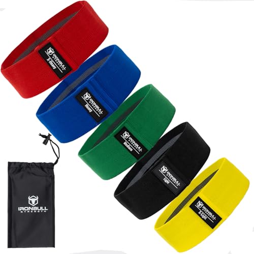 Resistance Bands for Working Out (Set of 5) – Elastic Bands for Exercise & Physical Therapy – Loop Resistance Bands for Glutes, Home Workouts, Yoga, Pilates, Stretching & Legs - style: Fabric