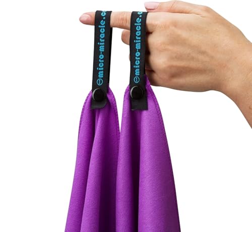 2-Pack Microfiber Towel - XXL Travel Quick Dry and Extra Soft Microfiber Towels, Lightweight and Compact for Gym, Swim Practice, Travel, Backpacking, Camping, RV, Beach, Camping - color: Purple
