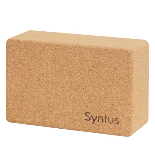 Syntus Cork Yoga Block for Yoga, Fitness, Pilates, Stretching