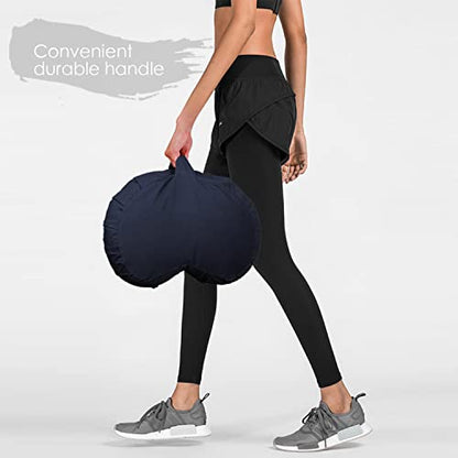 Round Zafu Meditation Cushion D=16" H=5.5" Zabuton Meditation Pillow Yoga Bolster Yoga Pillow Floor seat Zippered Organic Cotton Cover Natural Buckwheat kneeling pillow-Large - color: Green