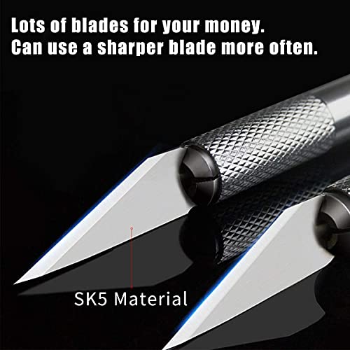 DIYSELF 300 PCS Exacto Knife Blades 11, High Carbon Steel Exacto Blades, Craft Knife Blade, #11 Exacto Knife Refill Blade with Storage Case for Scrapbooking, Stencil (Pack of 3) - size: 300pack #11 Blades (Pack of 3)