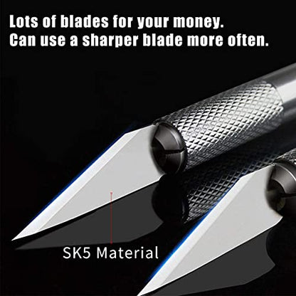DIYSELF 300 PCS Exacto Knife Blades 11, High Carbon Steel Exacto Blades, Craft Knife Blade, #11 Exacto Knife Refill Blade with Storage Case for Scrapbooking, Stencil (Pack of 3) - size: 300pack #11 Blades (Pack of 3)