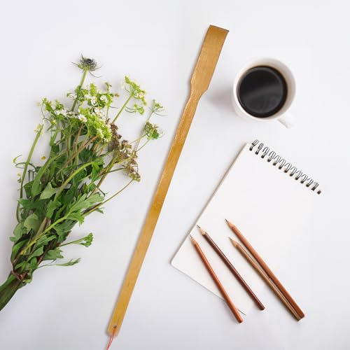 BambooMN 16.5 Inch Traditional Thin Travel Size Bamboo Wooden Back Scratcher Body Relaxation Massager Set for Itching Relief, 20 Units - color: Travel Size, size: 20 Units