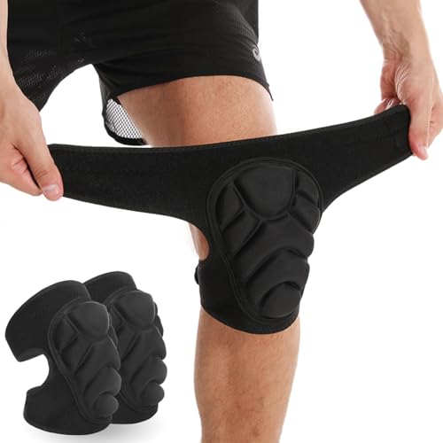 SUJAYU Volleyball Knee Pads for Women & Men, Dance Knee Pad for Women Men Wrestling Knee Pad Wrestling Gear, Crash Pad Roller Skating Gear Knee Protector Soft Knee Pads for Work (Medium) - size: Medium
