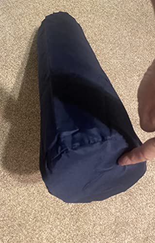 Therapist’s Choice® Bolster Cover with Zipper Closure, Soft & Durable, Size: 6" x 27" (Cover Only, Bolster Not Included) (Dark Blue Polyester) - color: Dark Blue Polyester