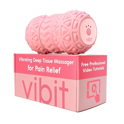 Vibit Vibrating Foot Massager for Plantar Fasciitis, Sciatica & Pain Relief - color: Pink