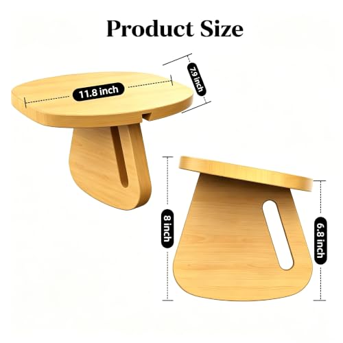 Wood Meditation Bench, Pine Yoga Bench and Meditation Stool, Portable Prayer Bench, Seiza Meditation Chair, Kneeling Seat Chair for Yoga and Home Meditation Practice